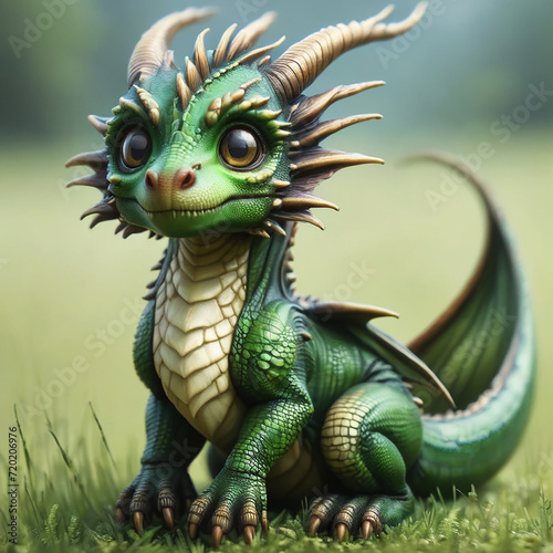 A baby dragon in the field © Milten