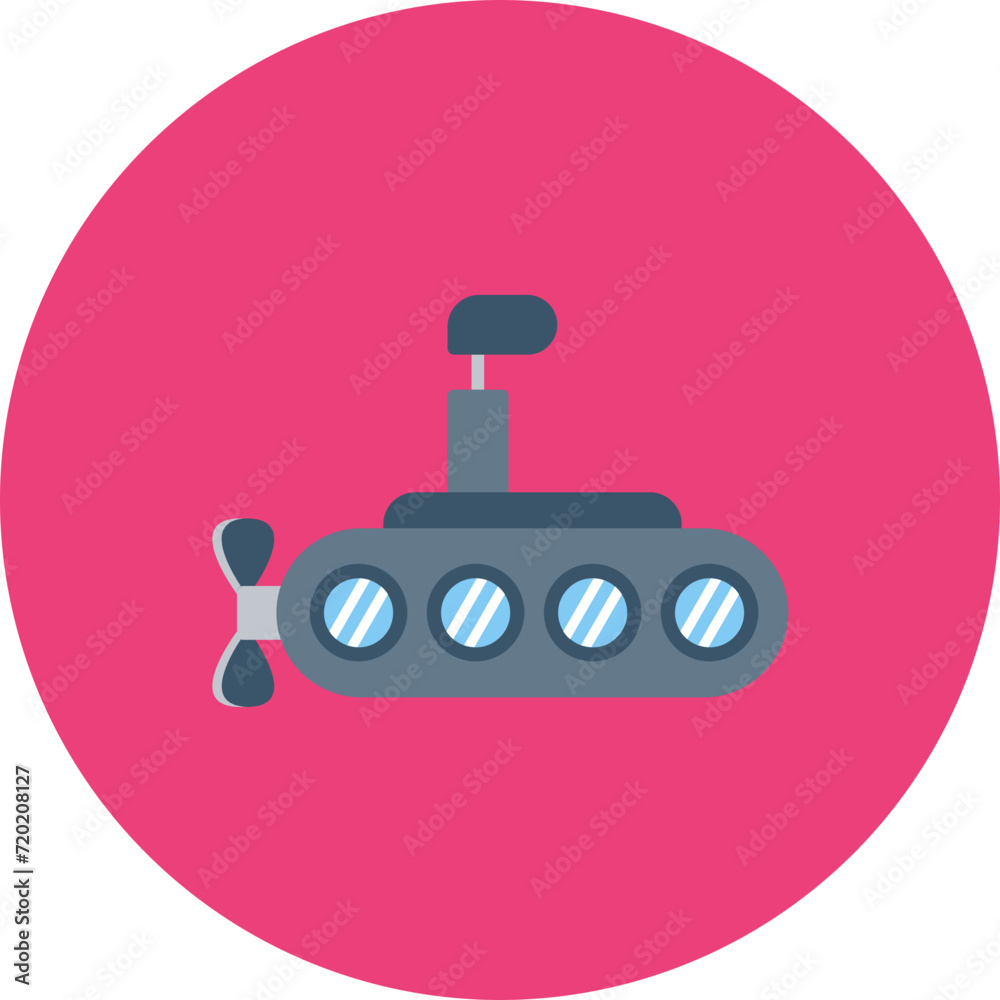 Submarine icon vector image. Can be used for Transport. Submarine icon vector image. Can be used for Transport.