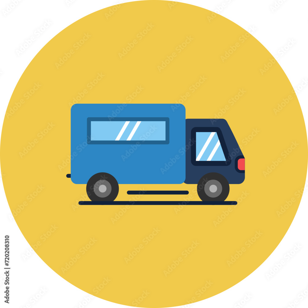 Van icon vector image. Can be used for Transport.