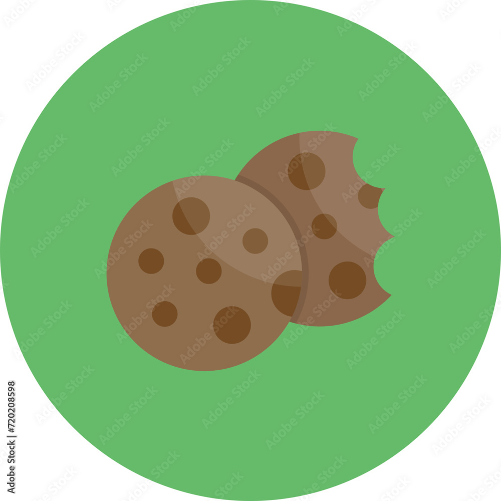 Cookies icon vector image. Can be used for Sweets and Candies.