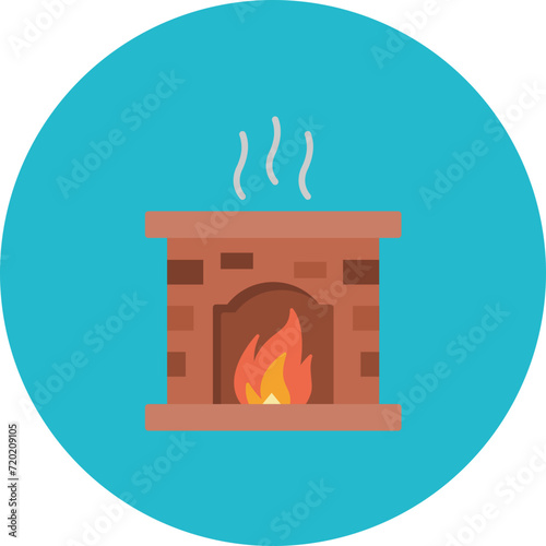 Chimney icon vector image. Can be used for Winter.