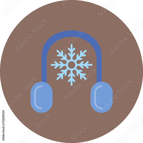 Earmuffs icon vector image. Can be used for Winter.