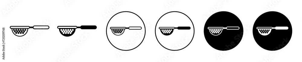 Φωτογραφία sieve simple icon collection set on white background color