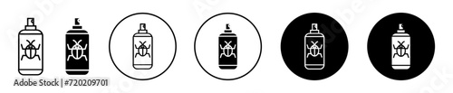 insecticide simple icon collection set on white background color