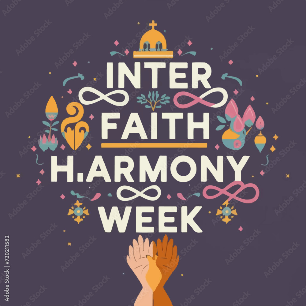 world interfaith harmony week typography , world interfaith harmony week lettering , world interfaith harmony week ,  interfaith harmony week 