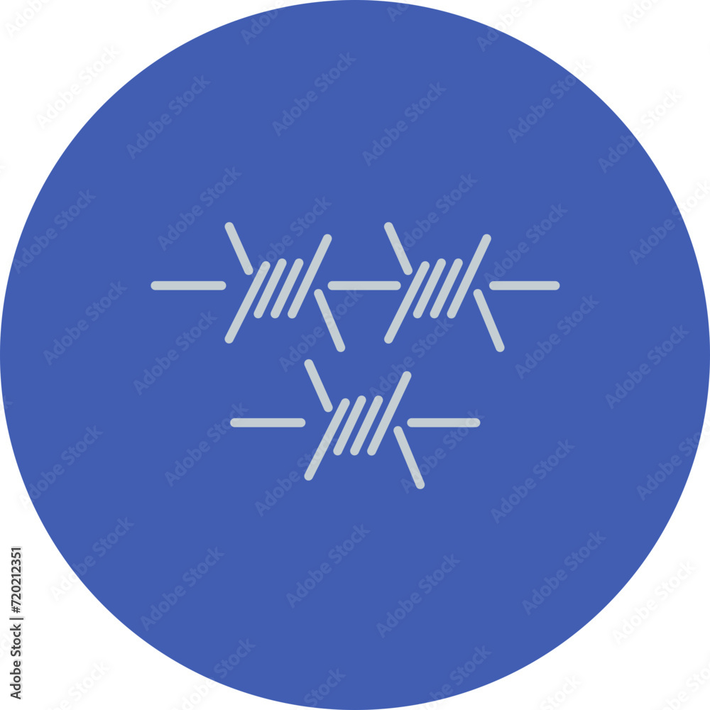 Barbed Wire icon vector image. Can be used for Military. Barbed Wire icon vector image. Can be used for Military.