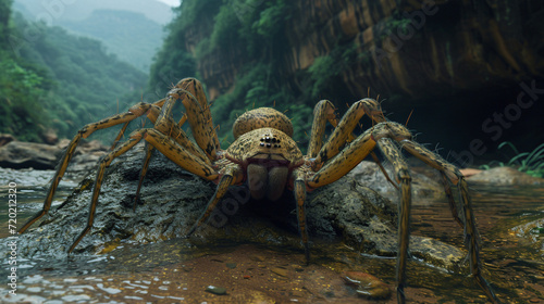 Chongqing mountain ecological fishing spider