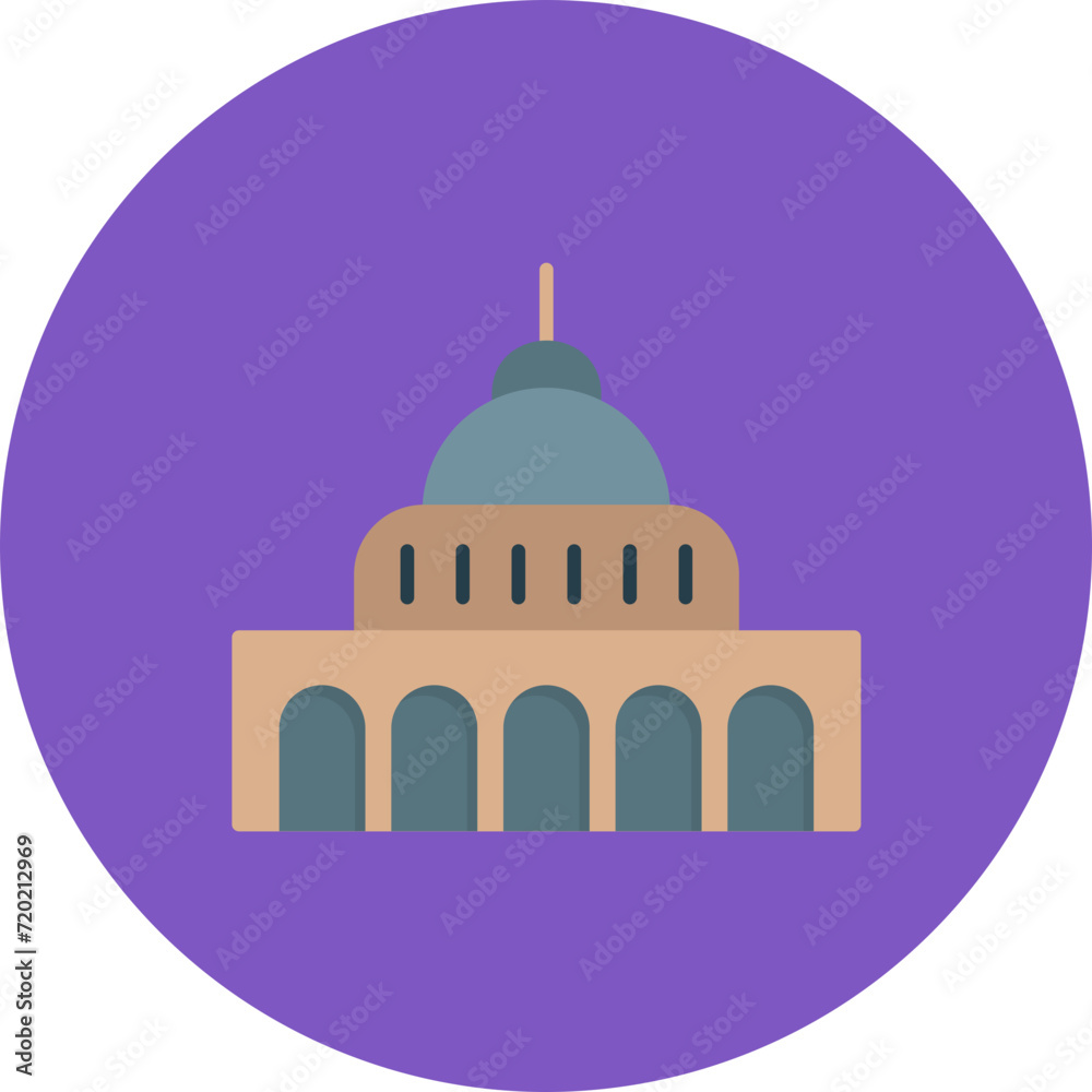 Vaticano icon vector image. Can be used for Landmarks.