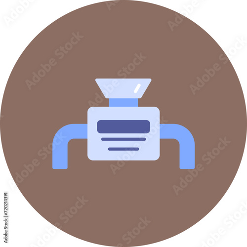 Crusher icon vector image. Can be used for Industrial Process.