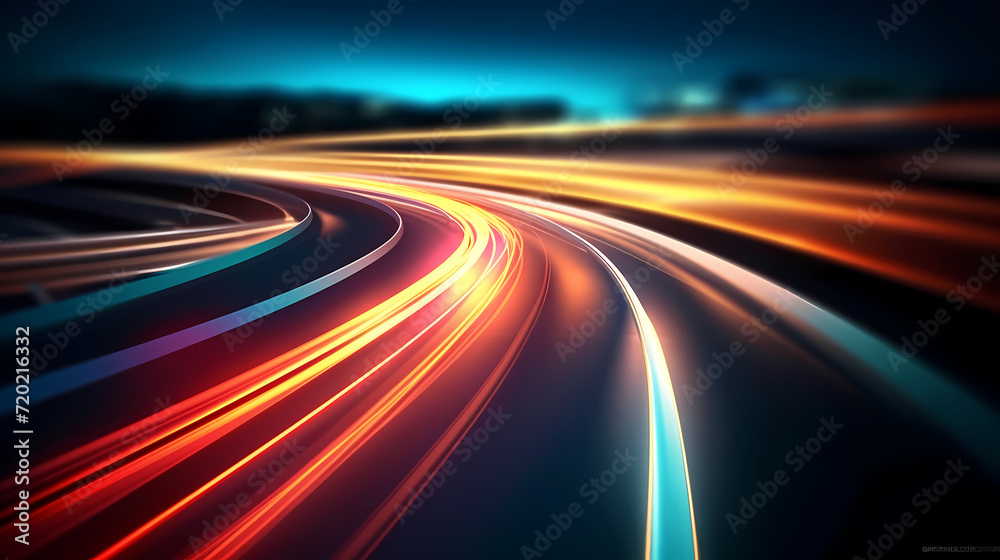 Glowing shiny line effect vector background, technology line background and light effect, 3D rendering Glowing shiny line effect vector background, technology line background and light effect, 3D rendering