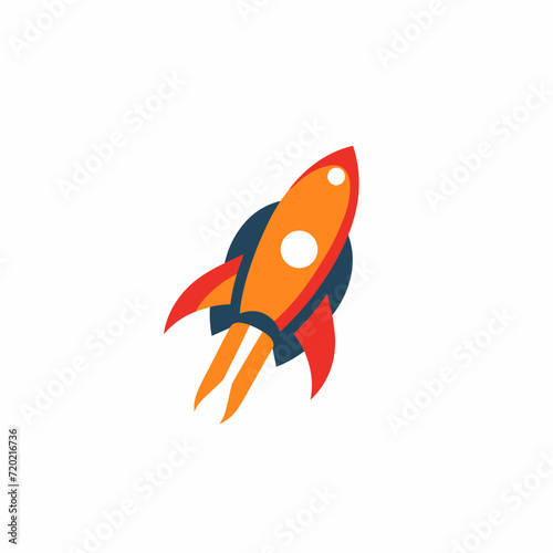Aerospace construction firm filled colorful logo. Innovative investment strategies. Design element. Created with artificial intelligence. Ai art for corporate branding, blue chip stocks