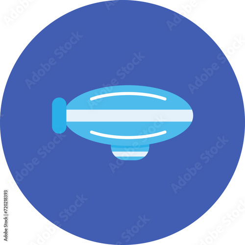 Zeppelin icon vector image. Can be used for Aviation.