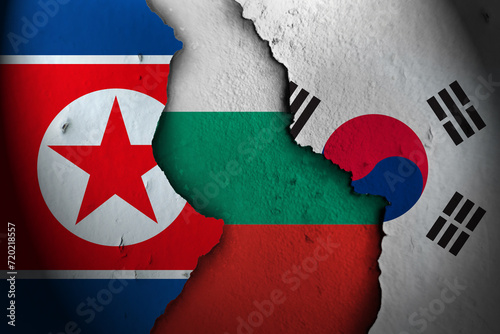 bulgaria between north korea and south korea.