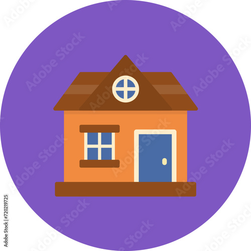 Guest House icon vector image. Can be used for Type of Houses.