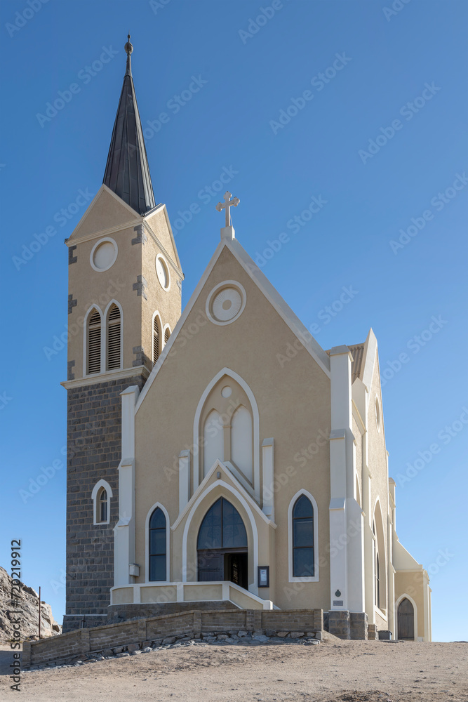 Felsenkirche church at historical town, Luderitz,  Namibia