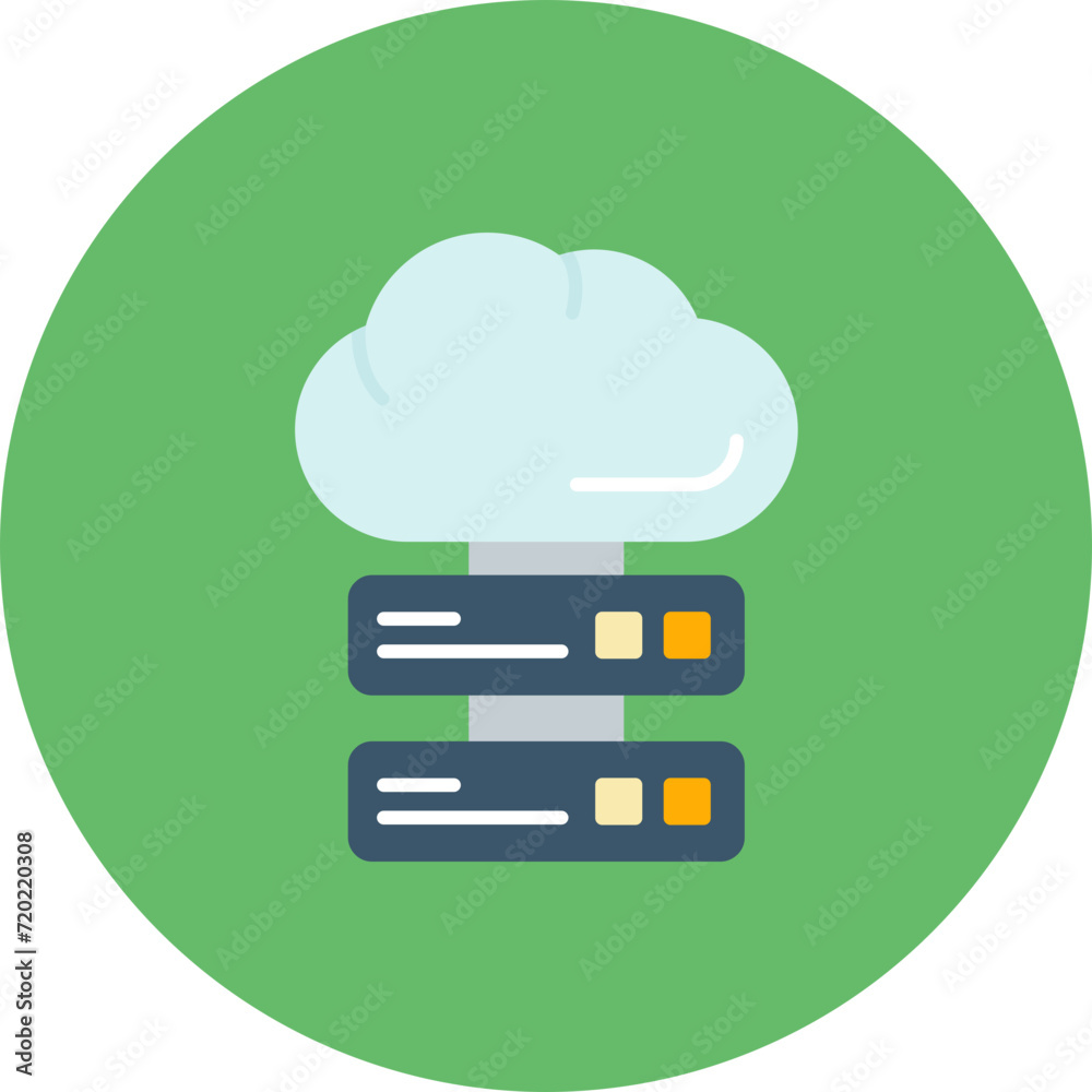 Cloud Storage icon vector image. Can be used for Technology. Cloud Storage icon vector image. Can be used for Technology.
