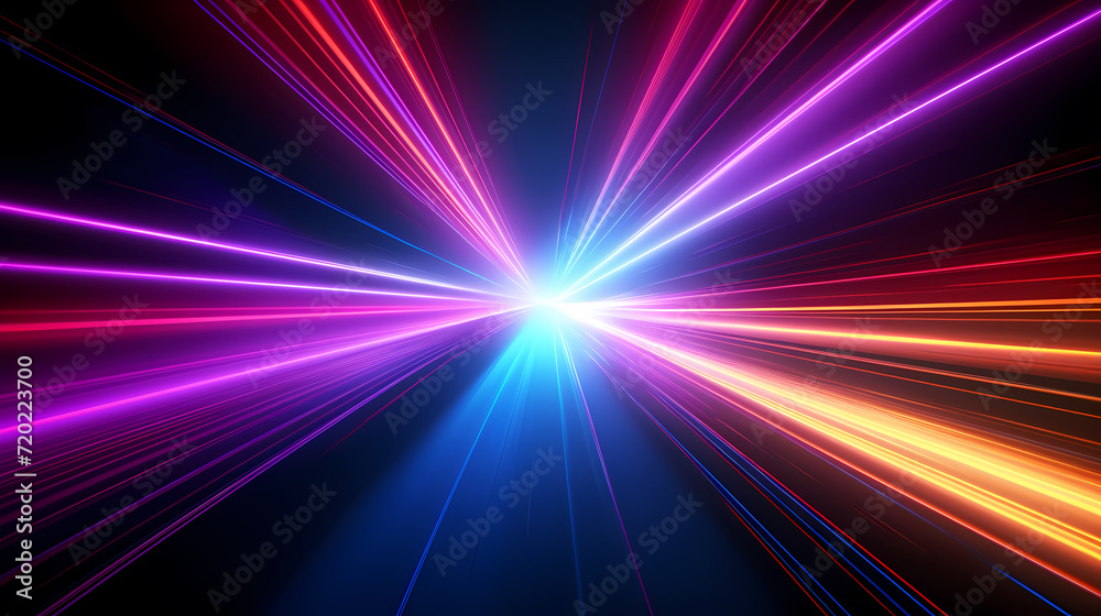 Line glowing motion blur illustration light background, energy neon light, effect bright line glowing motion blur