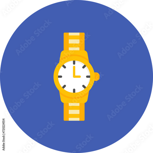 Wristwatch icon vector image. Can be used for Smart City.