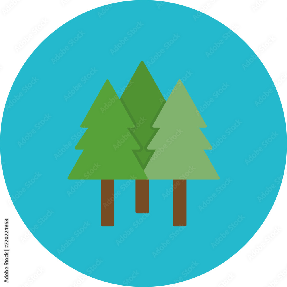 Forest icon vector image. Can be used for Ecology. Forest icon vector image. Can be used for Ecology.