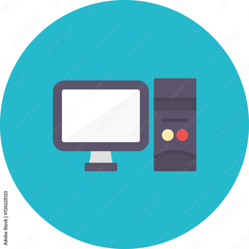 Computer icon vector image. Can be used for Productivity. Computer icon vector image. Can be used for Productivity.