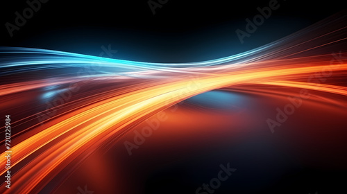 Line glowing motion blur illustration light background, energy neon light, effect bright line glowing motion blur