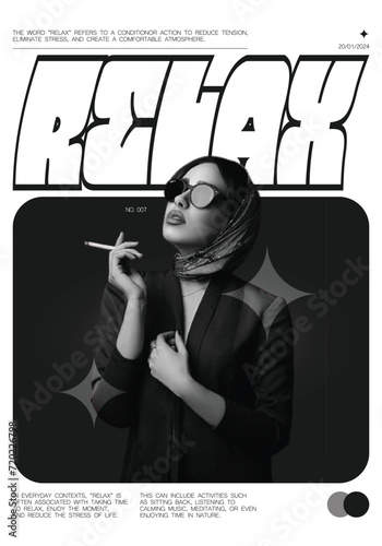 Poster Modern Aesthetic Color Simple