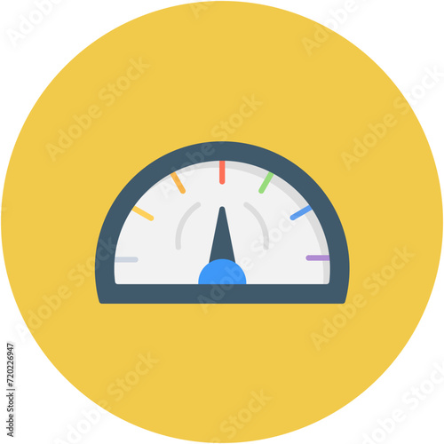 Tachometer icon vector image. Can be used for Car Repair.