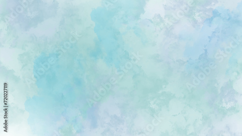 blue watercolor and paper texture. Blue white watercolor background. sky blue grunge texture.