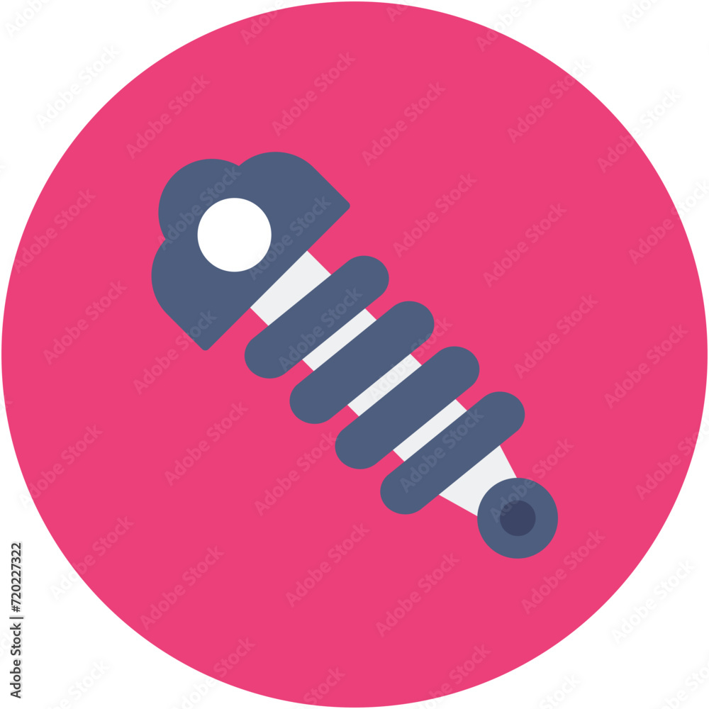 Shock Absorber icon vector image. Can be used for Car Repair.