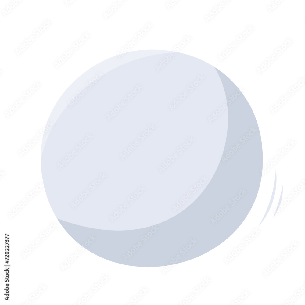 Single hand draw ball for ping pong isolated on white background. Sport equipment for table tennis game. Vector illustration. Flat style. White and gray colors. Ping pong icon. Single hand draw ball for ping pong isolated on white background. Sport equipment for table tennis game. Vector illustration. Flat style. White and gray colors. Ping pong icon.