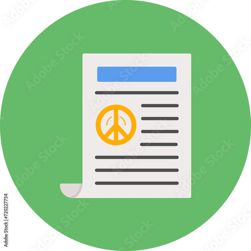 Peace Treaty icon vector image. Can be used for Diplomacy.
