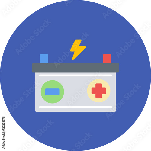 Battery icon vector image. Can be used for Engineering.