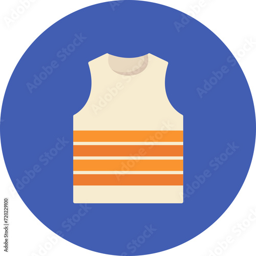 Tank Top icon vector image. Can be used for Clothes.