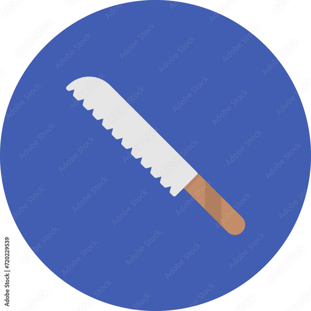 Bread Knife icon vector image. Can be used for Bakery. Bread Knife icon vector image. Can be used for Bakery.