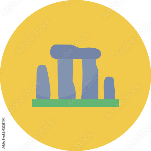 Stonehenge icon vector image. Can be used for History. photo