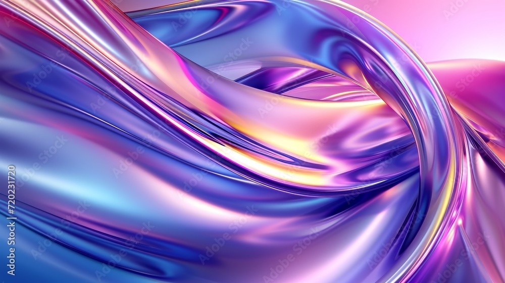 A vibrant fabric of lilac and blue waves, evoking a sense of abstract wonder and colorfulness A vibrant fabric of lilac and blue waves, evoking a sense of abstract wonder and colorfulness