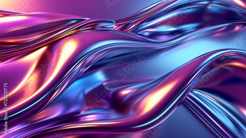 A mesmerizing abstract display of vibrant blue and purple hues, intertwining in a fractal dance of color and creativity
