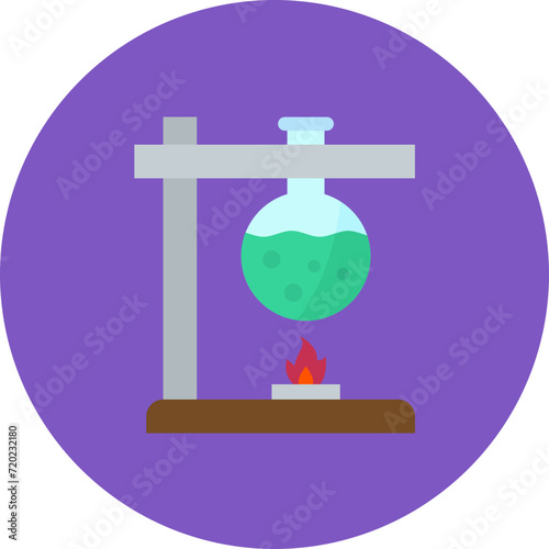 Bunsen Burner icon vector image. Can be used for Chemistry.