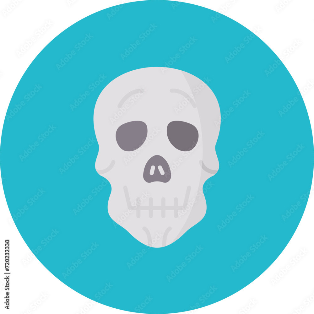 Skull icon vector image. Can be used for Chemistry.