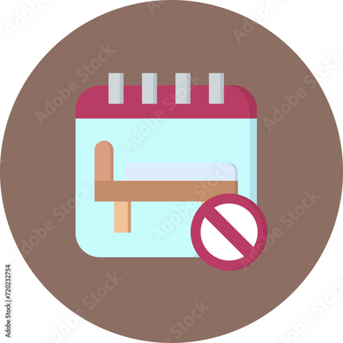 Overbooked icon vector image. Can be used for Hotel Management.