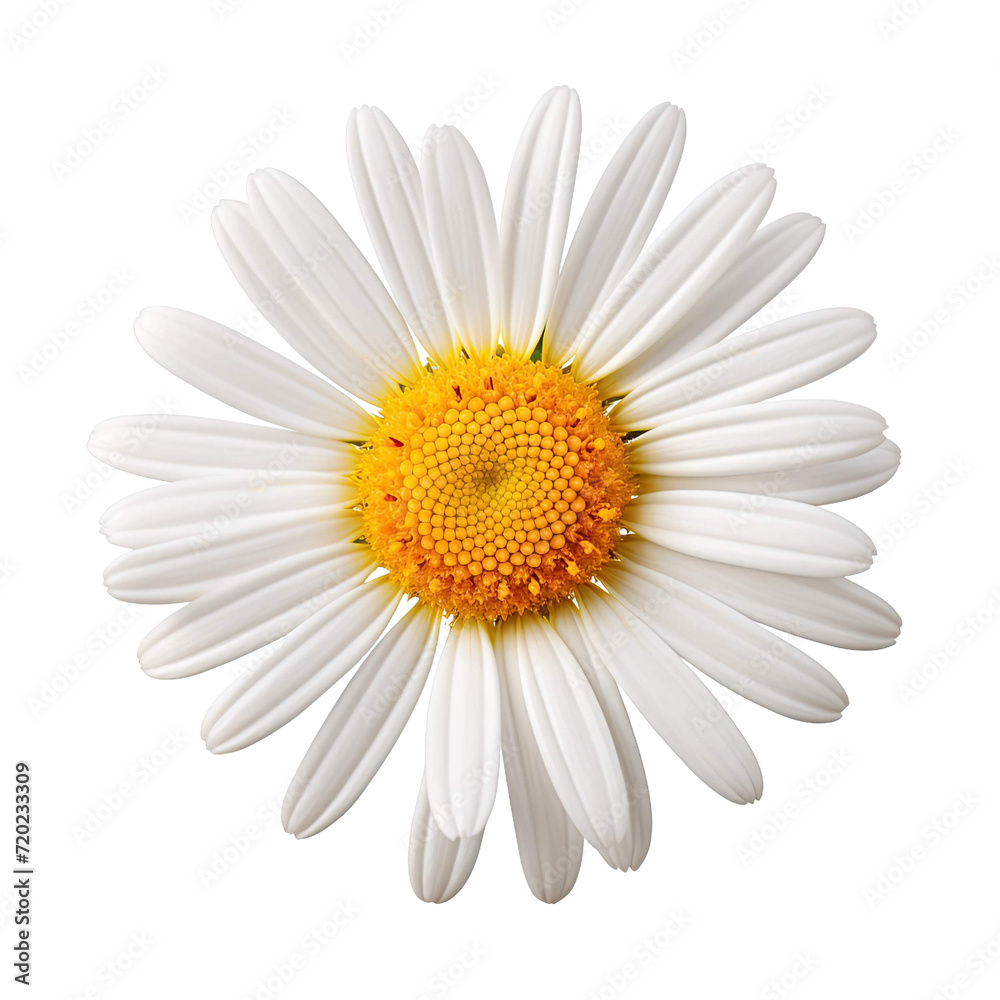 camomile on white background