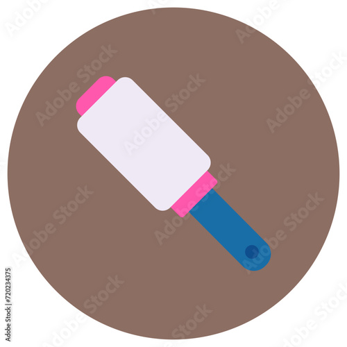 Lint Roller icon vector image. Can be used for Sewing.