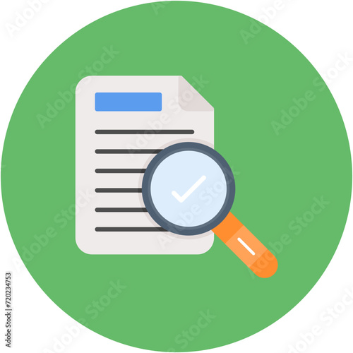 Audit icon vector image. Can be used for Accounting.