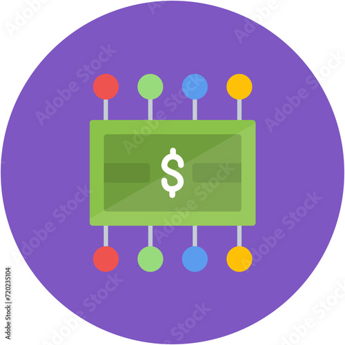 Money Network icon vector image. Can be used for Accounting.