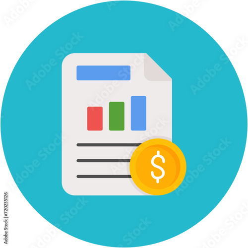 Reporting icon vector image. Can be used for Accounting.