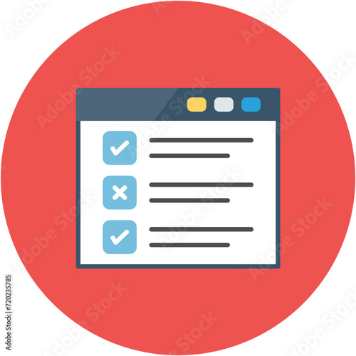 Tasks List icon vector image. Can be used for SEO and SEM.