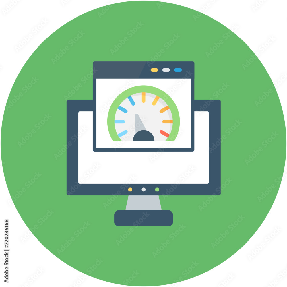 Page Speed icon vector image. Can be used for SEO and SEM. Page Speed icon vector image. Can be used for SEO and SEM.