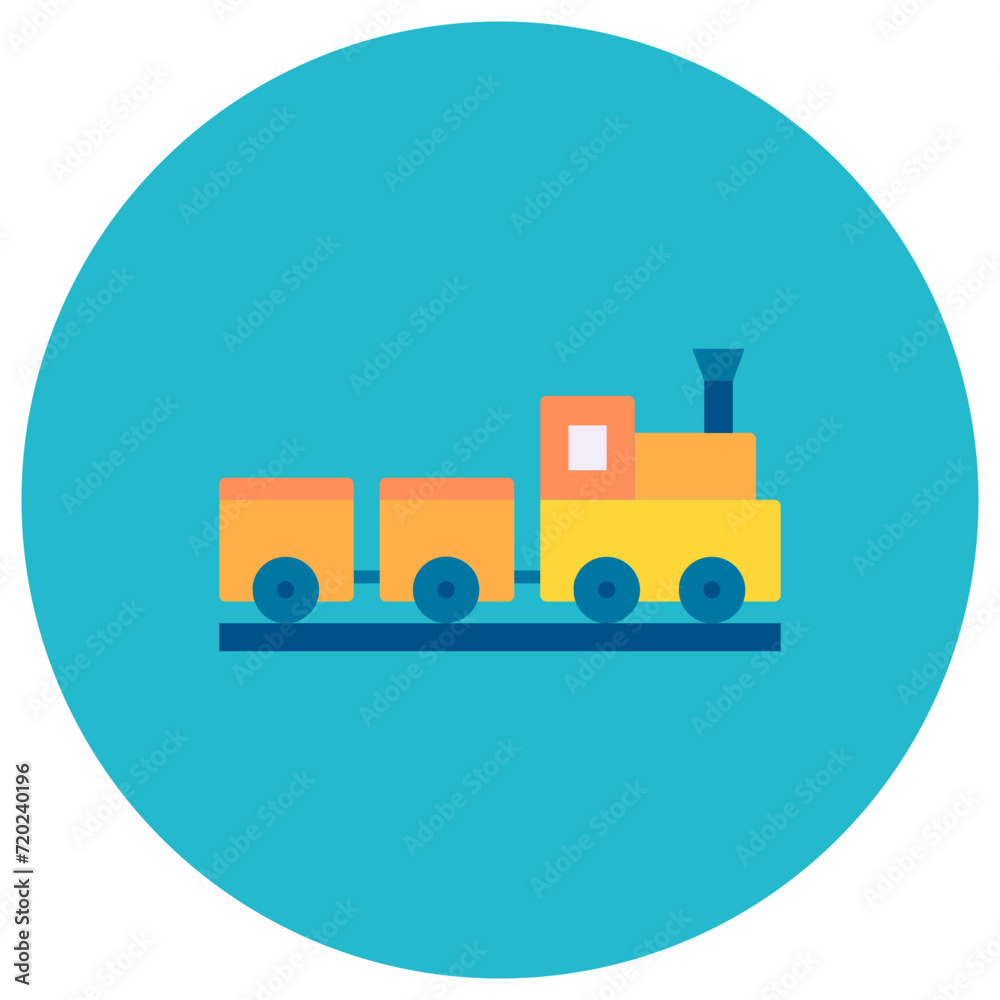 Train Toy icon vector image. Can be used for Kindergarten. Train Toy icon vector image. Can be used for Kindergarten.