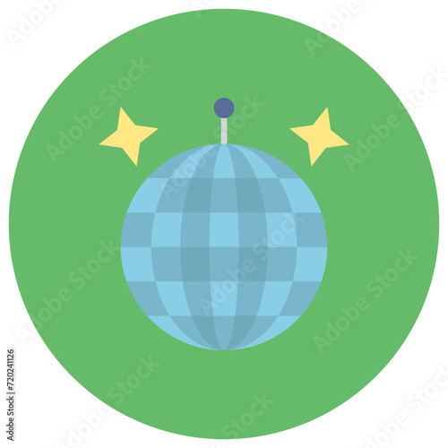 Disco Ball icon vector image. Can be used for Wedding.