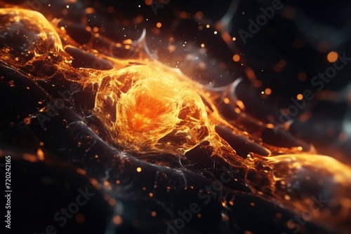 Abstract background with glowing particles for galaxy design.